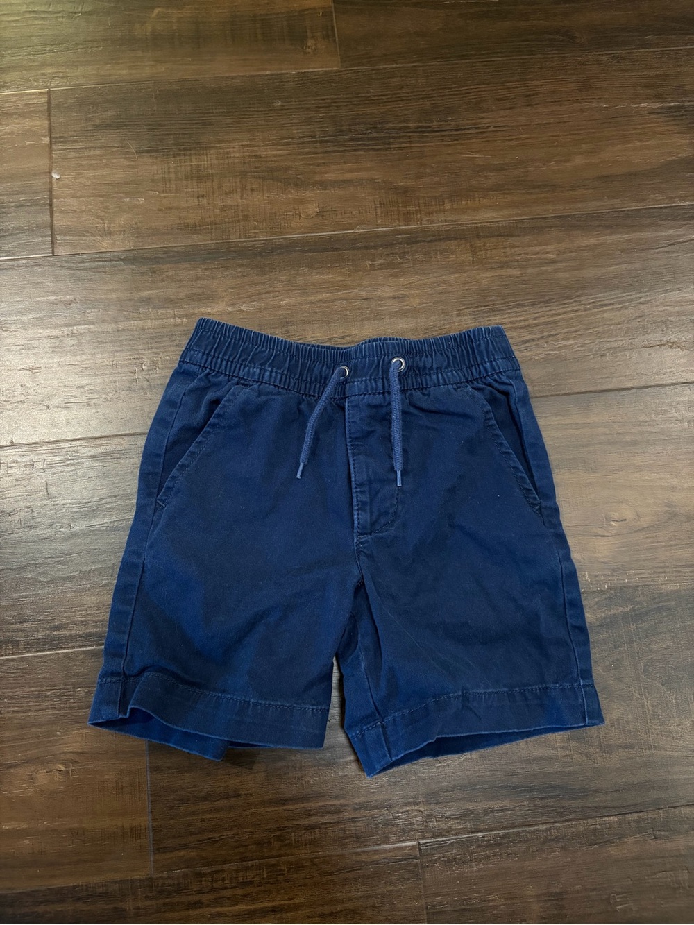 Baby Gap Boys 4 Navy Blue Shorts Elastic Waist Back Pockets Casual
